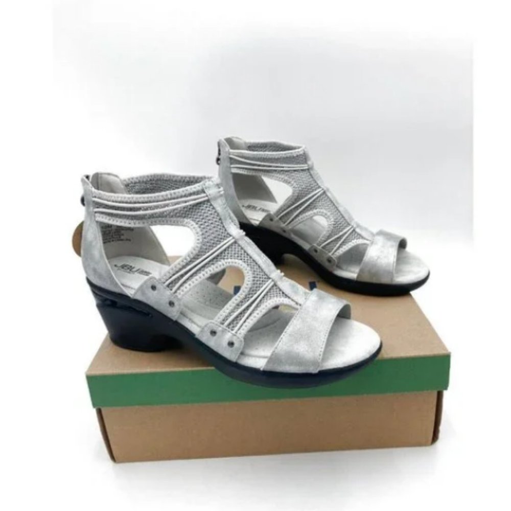 JBU by Jambu Everly Vegan Leather Wedge Sandal - Size 10
